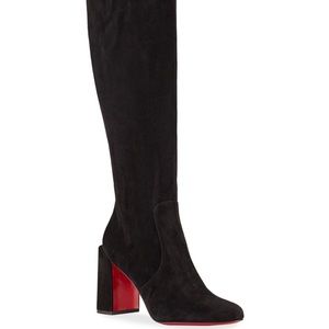 Christian Louboutin Cavalika Suede knee high boots